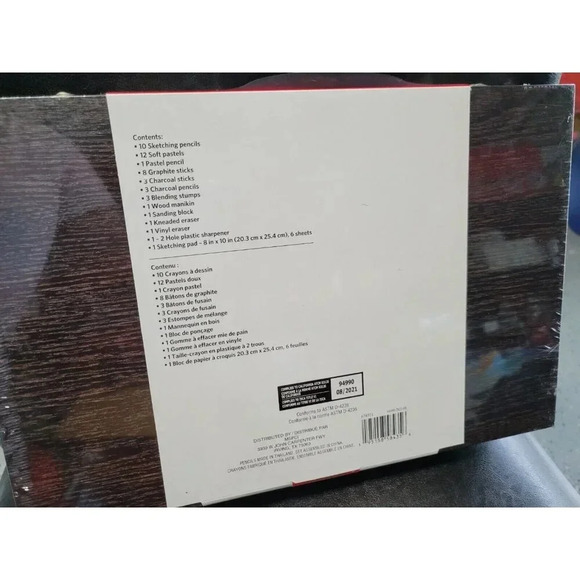 Artist's Loft Wood Box Case- Drawing & Sketching Set - 46 Pieces - Brand New - Picture 5 of 7